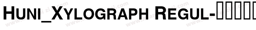 Huni_Xylograph Regul字体转换